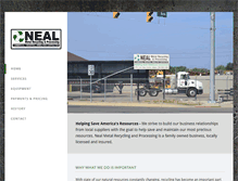 Tablet Screenshot of nealscrapmetal.com